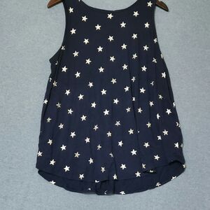 Old Navy Blue and White Sleeveless Tank Top